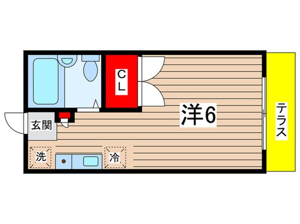 コーポふじねの物件間取画像